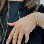دستبند ست تراش نرخ خام طلا کل 12/5%